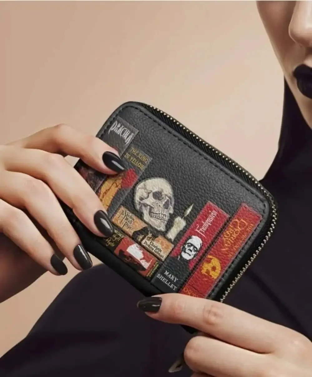 The Codex Of Gothic Tales Mini Wallet Horror Goth Halloween Deadlight Black New